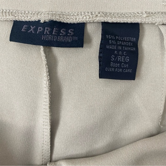 Never Worn Vintage Express Pull On Slacks with Slit outer Ankles Boot Cut Small - Picture 10 of 10